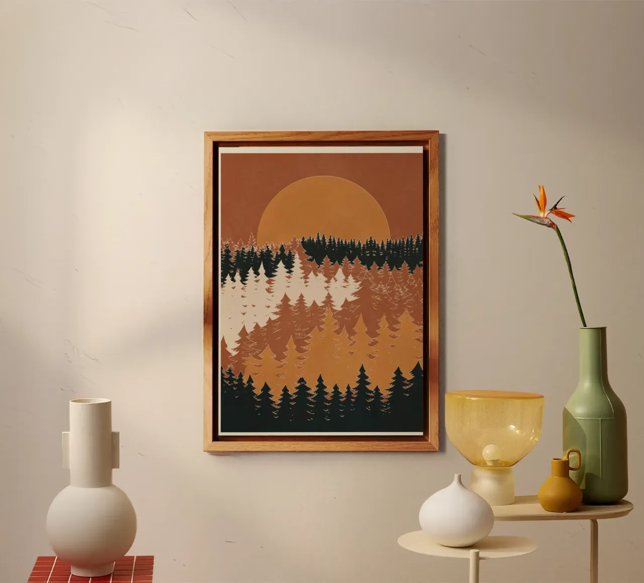 Minimal Abstract Art Landscape 03 alluminio dibond da Nadjaa