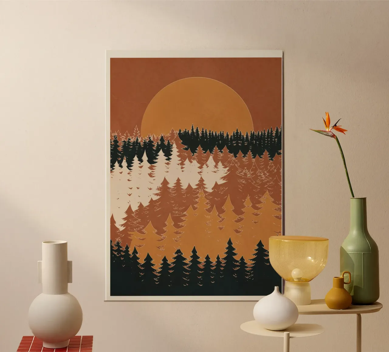 Minimal Abstract Art Landscape 03 alluminio dibond da Nadjaa