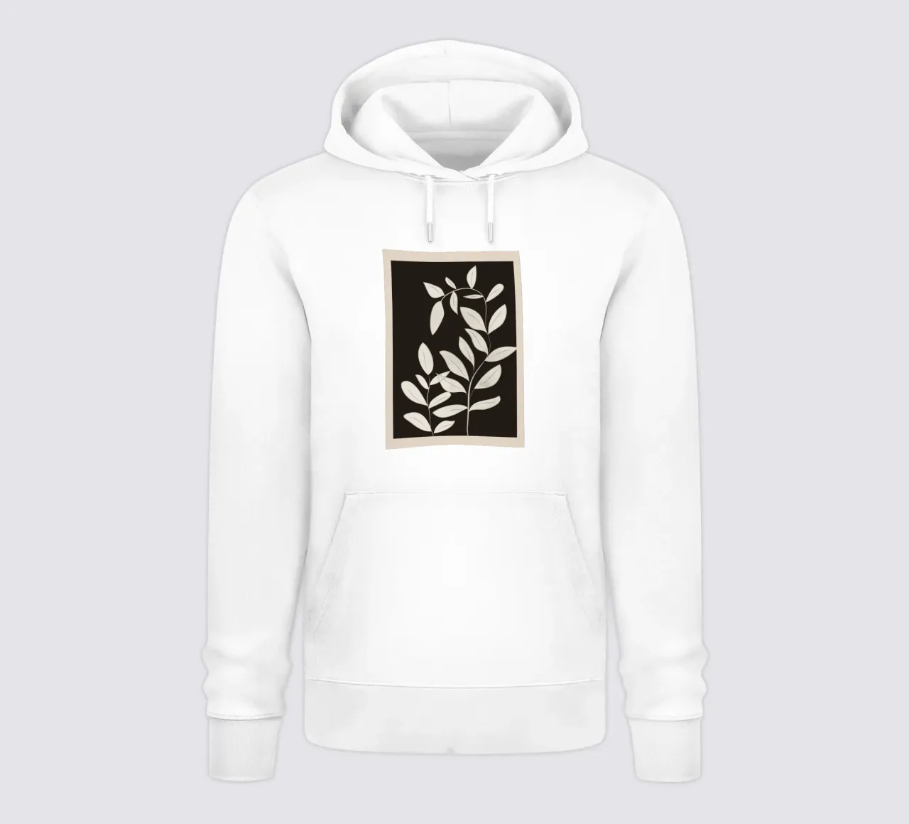 Minimalist plants & leaves Art 1 felpa con cappuccio da Nadjaa