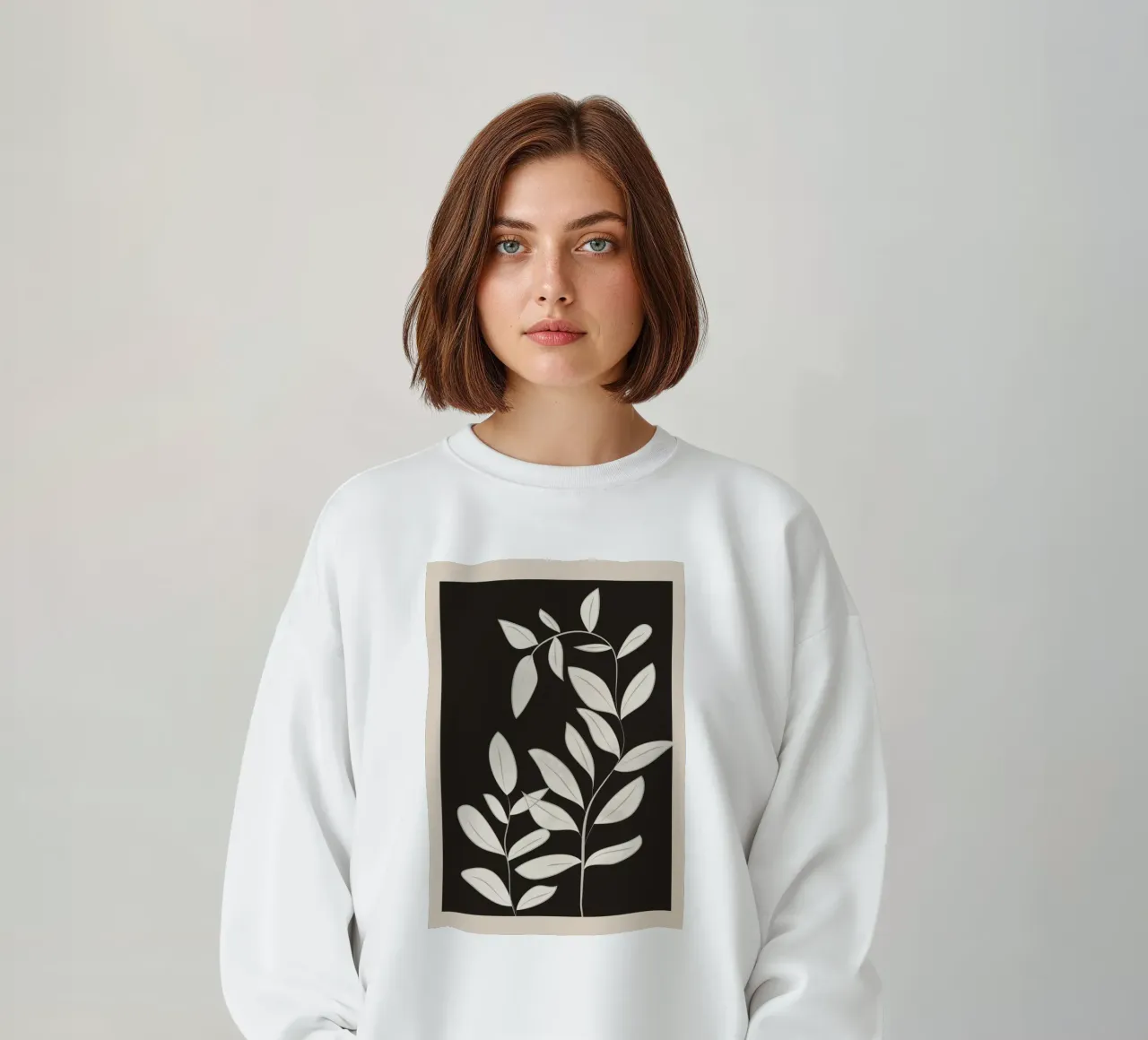 Minimalist plants & leaves Art 1 felpa da Nadjaa