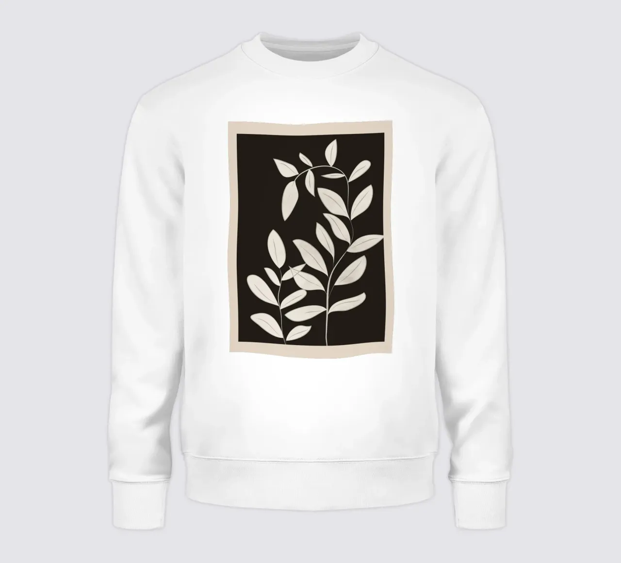 Minimalist plants & leaves Art 1 felpa da Nadjaa