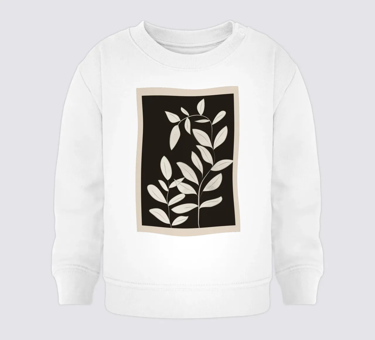 Minimalist plants & leaves Art 1 felpa neonato da Nadjaa