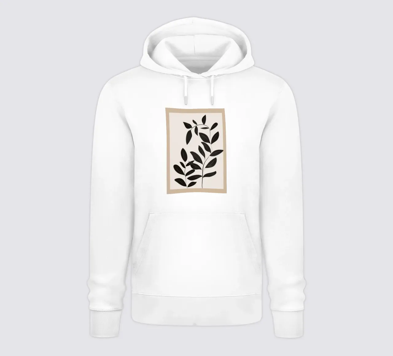 Minimalist plants & leaves Art 4 felpa con cappuccio da Nadjaa