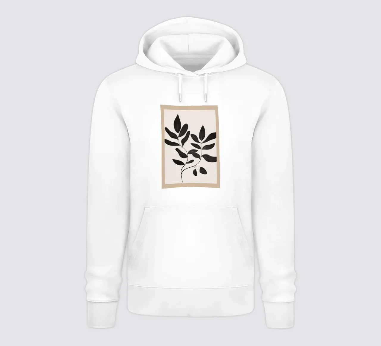 Minimalist plants & leaves Art 5 felpa con cappuccio da Nadjaa