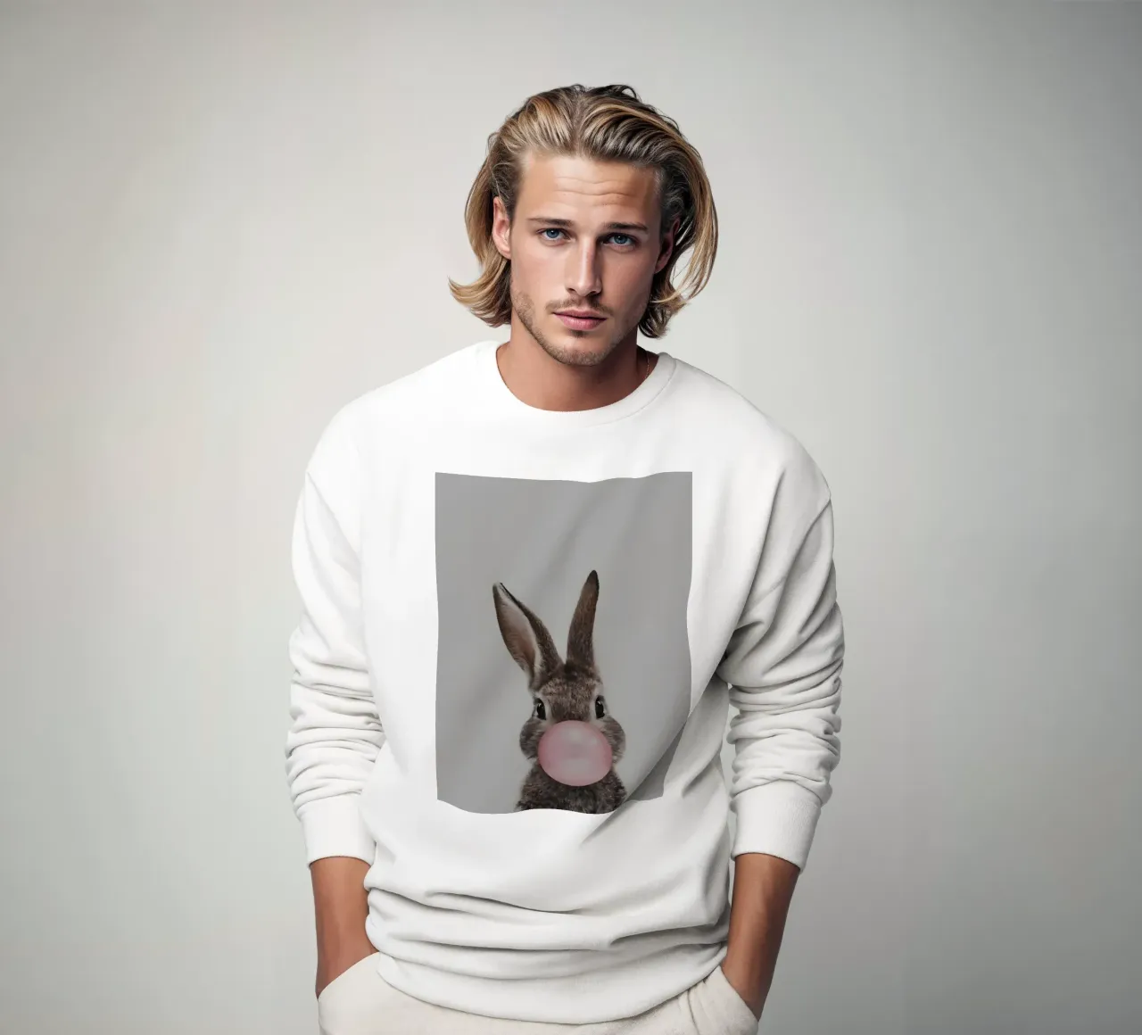 Coniglietto Bubblegum felpa da Pixel Boy