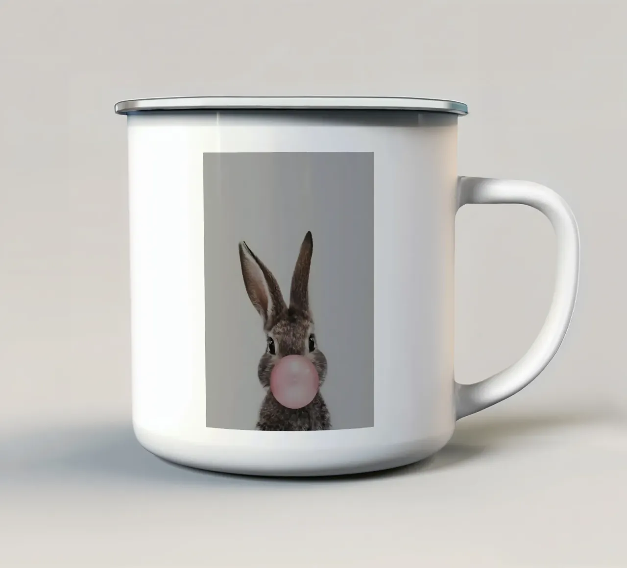 Coniglietto Bubblegum tazza in smalto da Pixel Boy