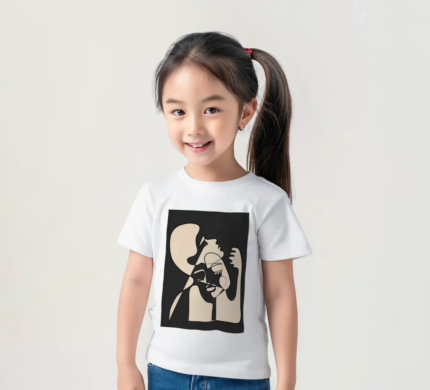 Abstract Faces 13 t-shirt bambini da Nadjaa