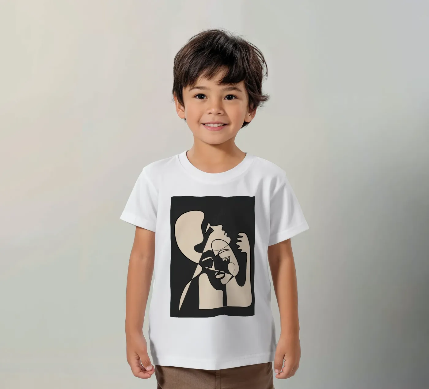 Abstract Faces 13 t-shirt bambini da Nadjaa