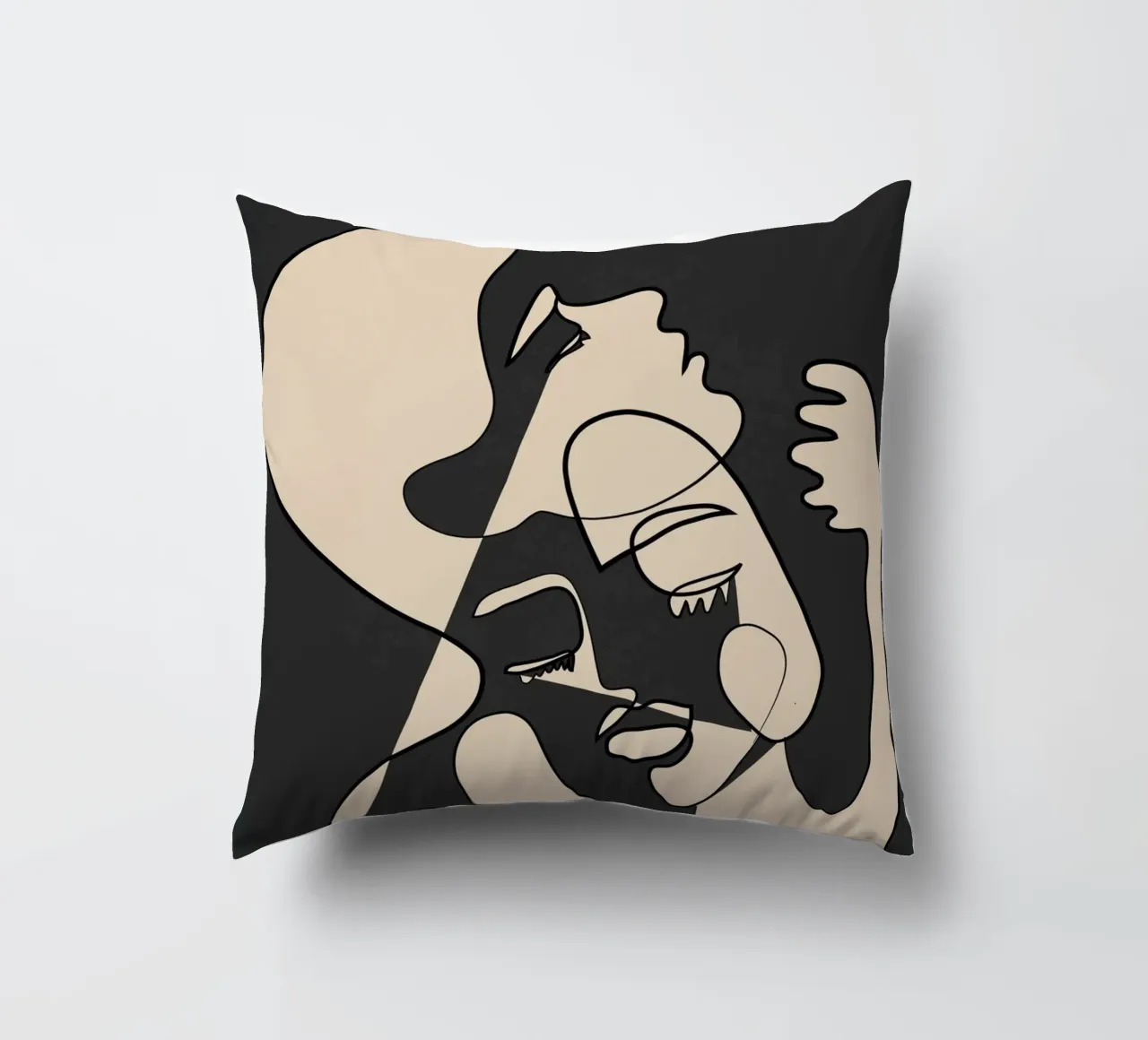 Abstract Faces 13 cuscino da Nadjaa