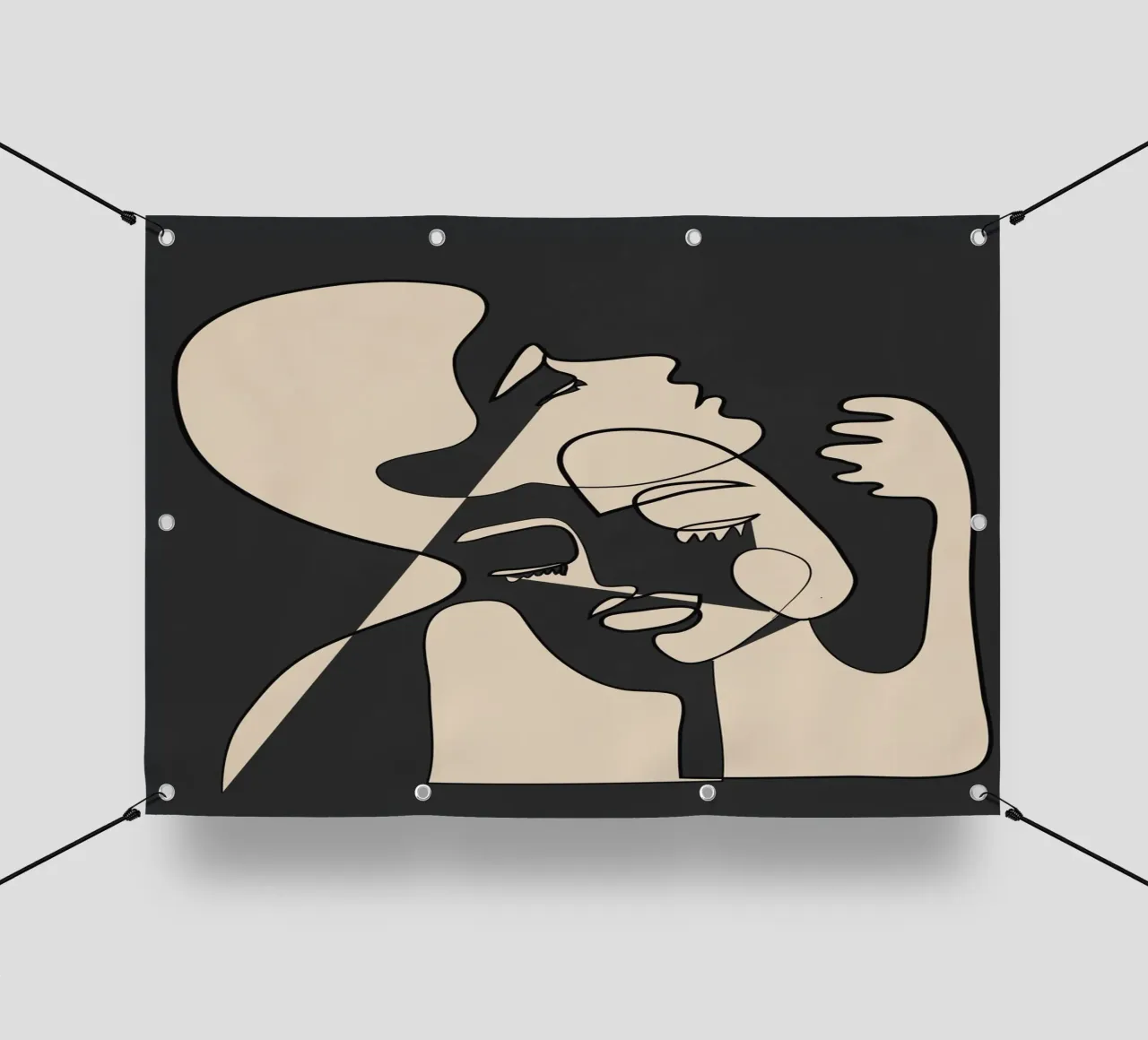Abstract Faces 13 telo in pvc da Nadjaa