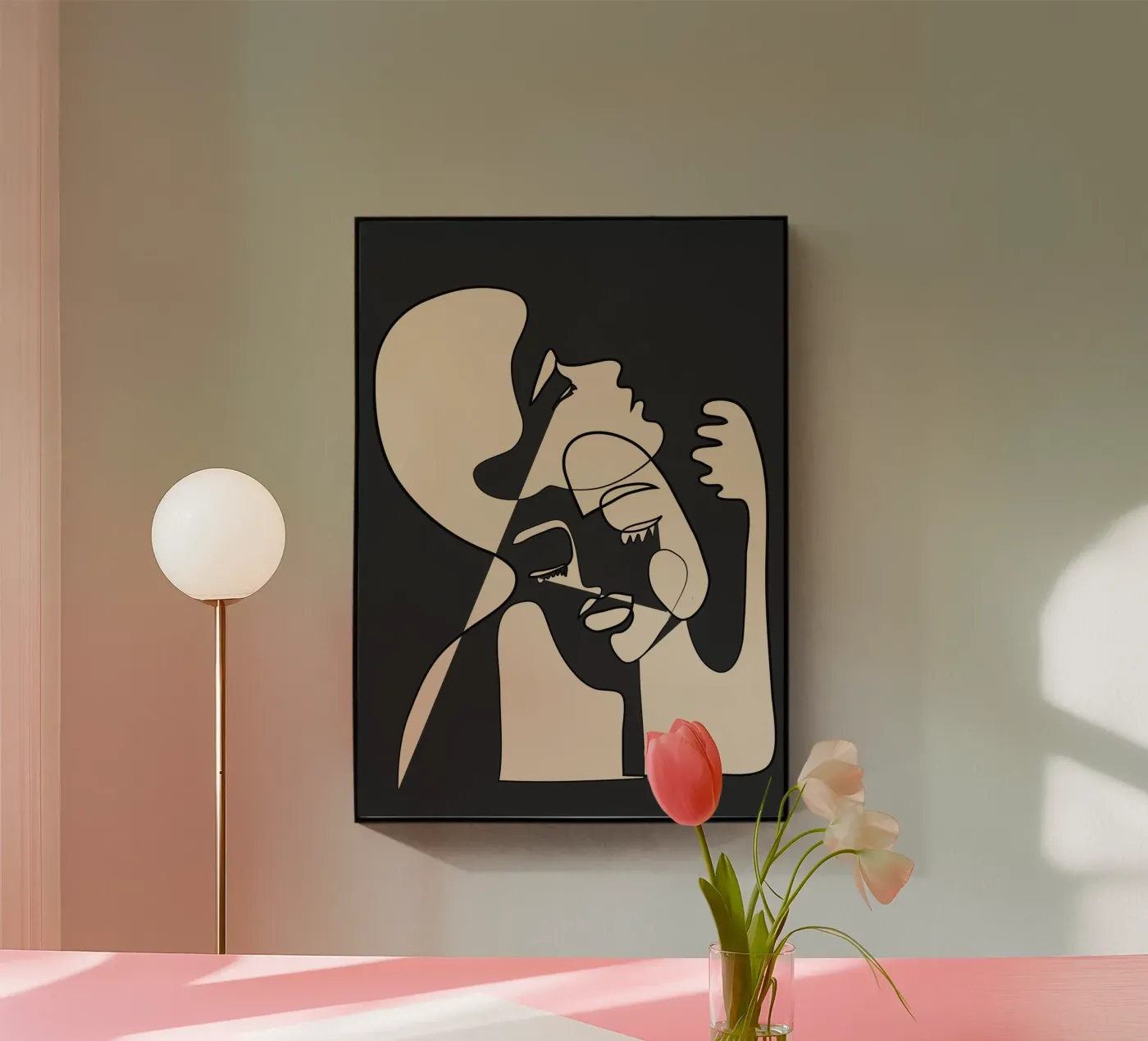 Abstract Faces 13 Acryl-Glas von Nadjaa