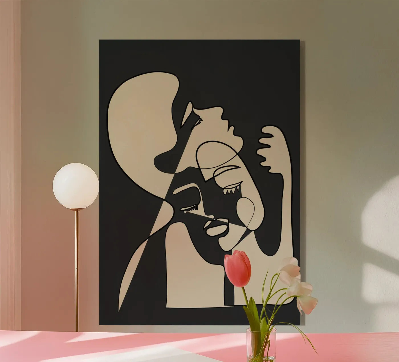 Abstract Faces 13 Acryl-Glas von Nadjaa