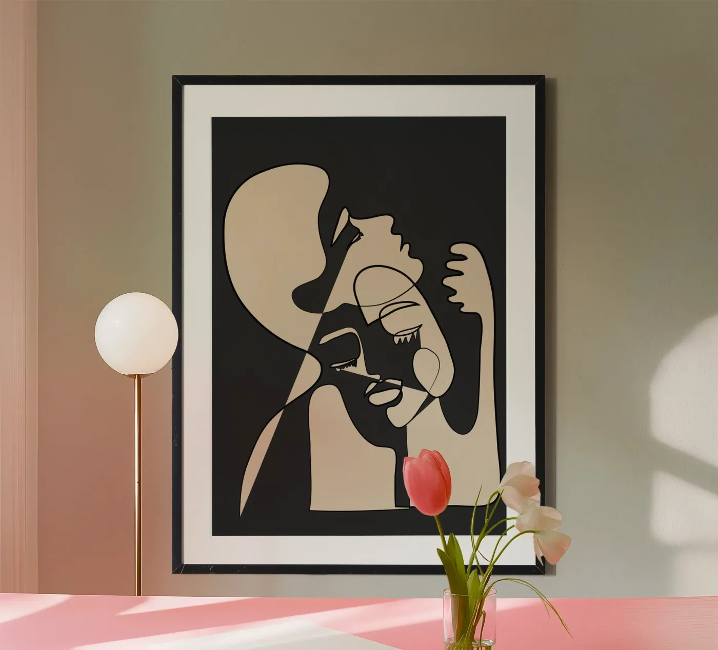 Abstract Faces 13 poster by Nadjaa