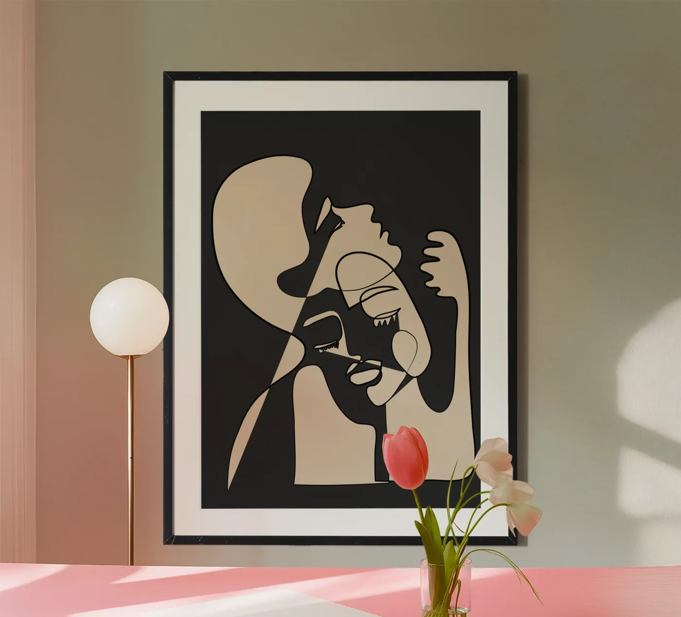 Abstract Faces 13 poster by Nadjaa