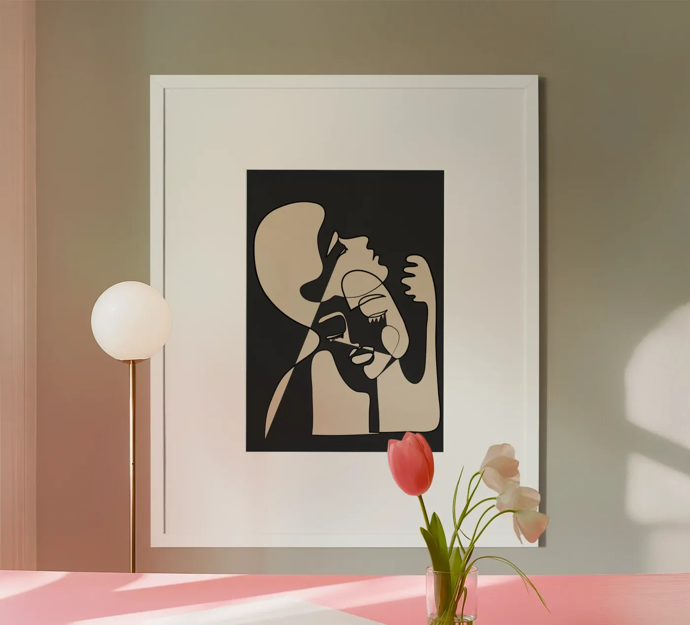 Abstract Faces 13 poster by Nadjaa