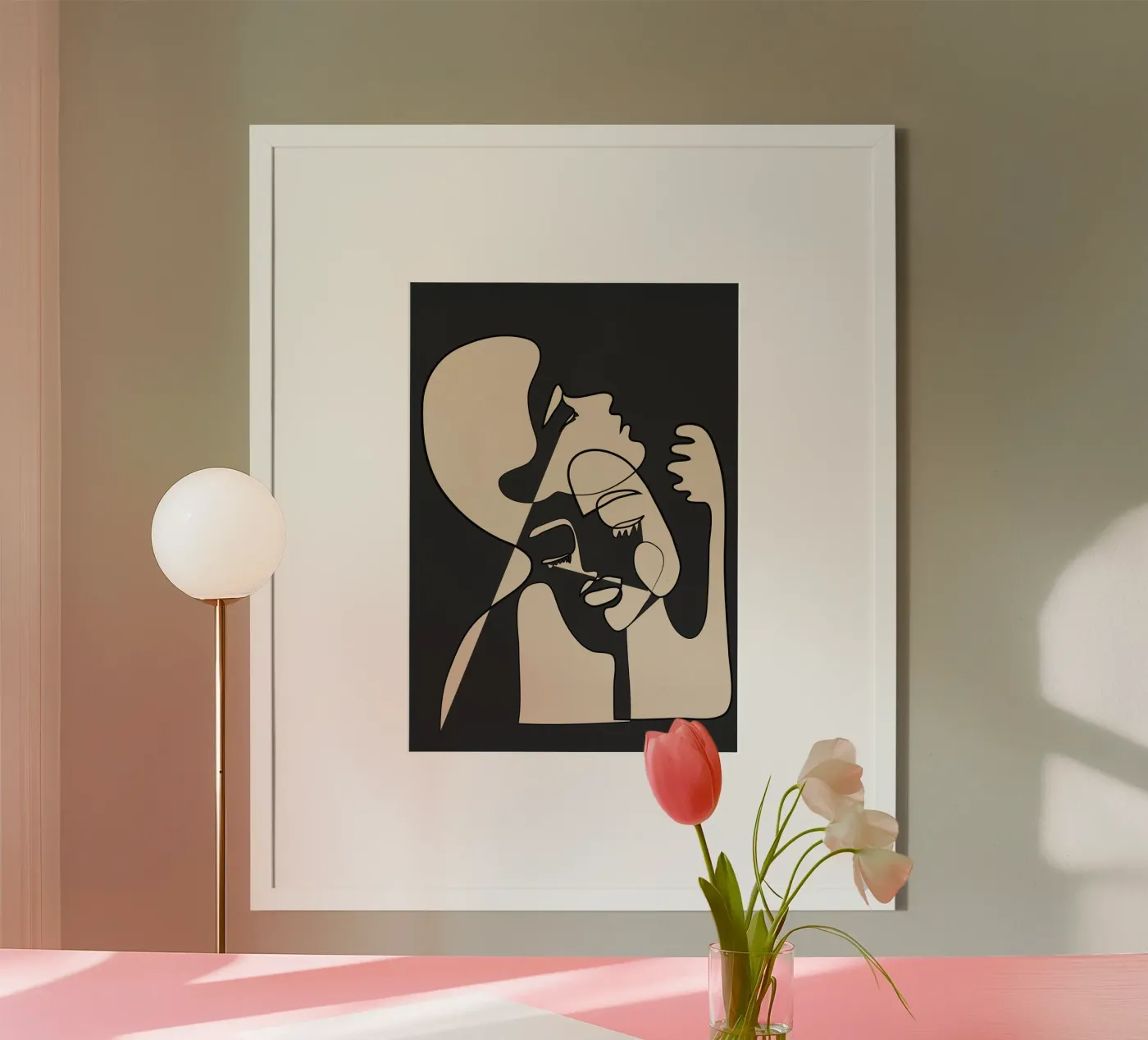 Abstract Faces 13 poster by Nadjaa