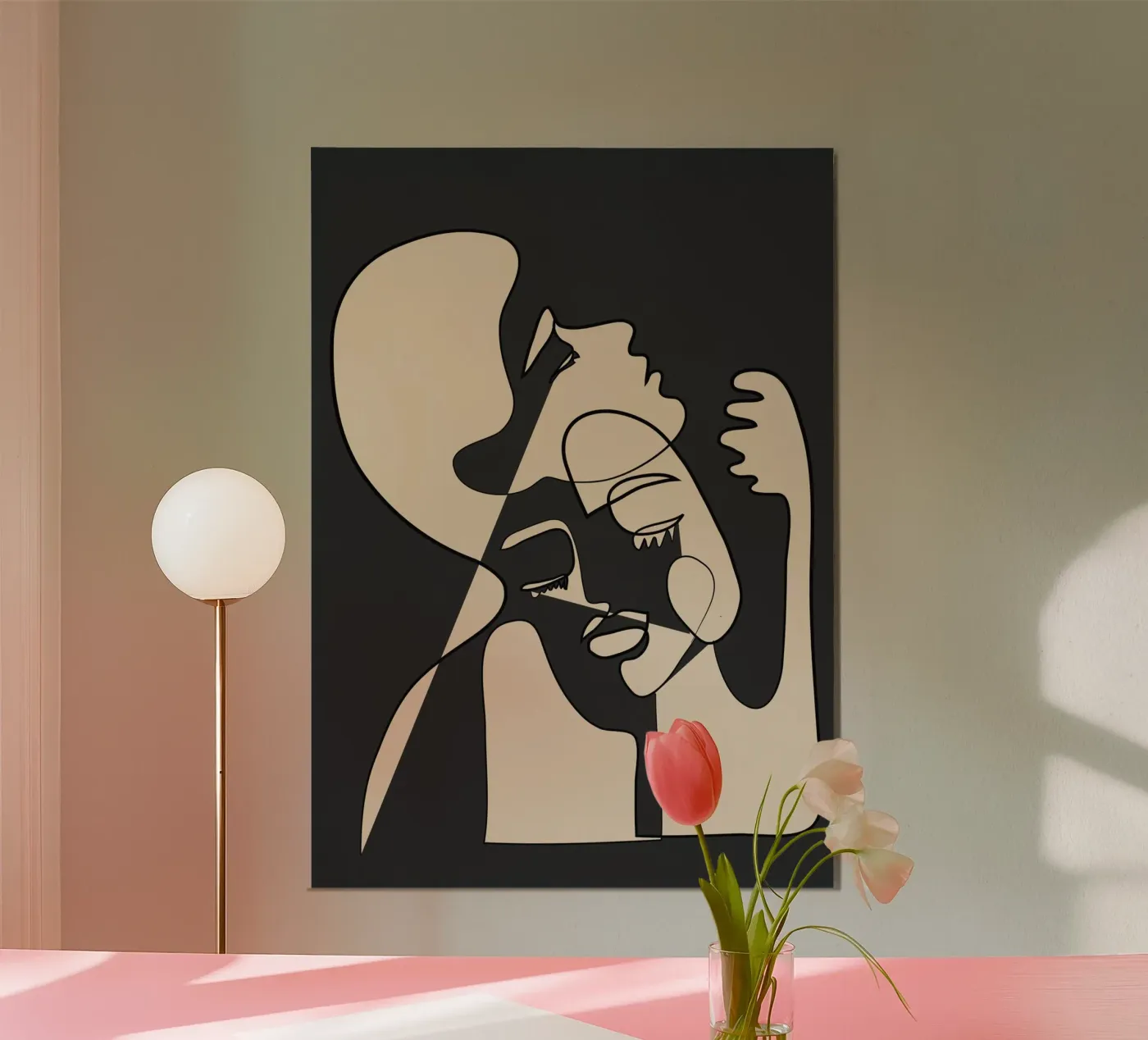 Abstract Faces 13 poster by Nadjaa