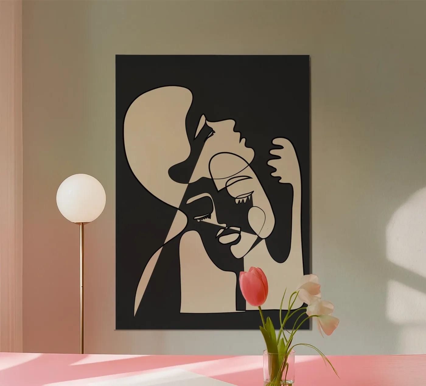 Abstract Faces 13 poster by Nadjaa