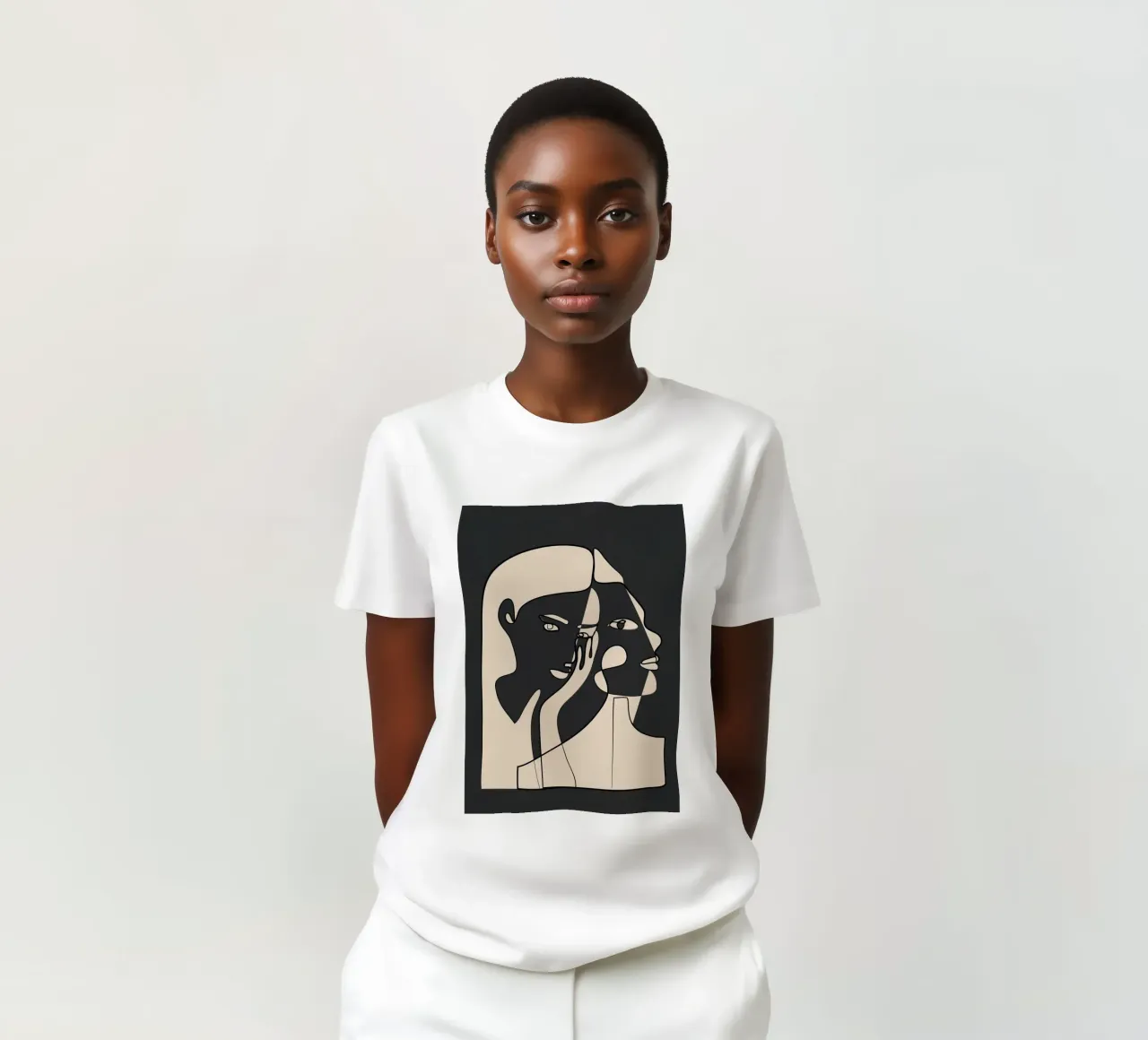 Abstract Faces 14 t-shirt da Nadjaa