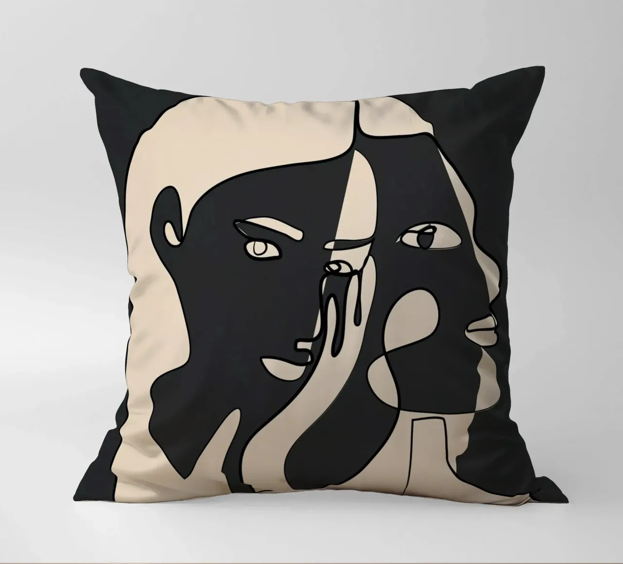 Abstract Faces 14 cuscino da Nadjaa