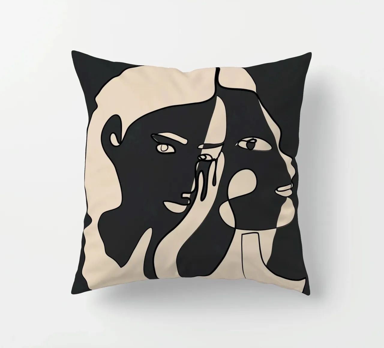 Abstract Faces 14 cuscino da Nadjaa