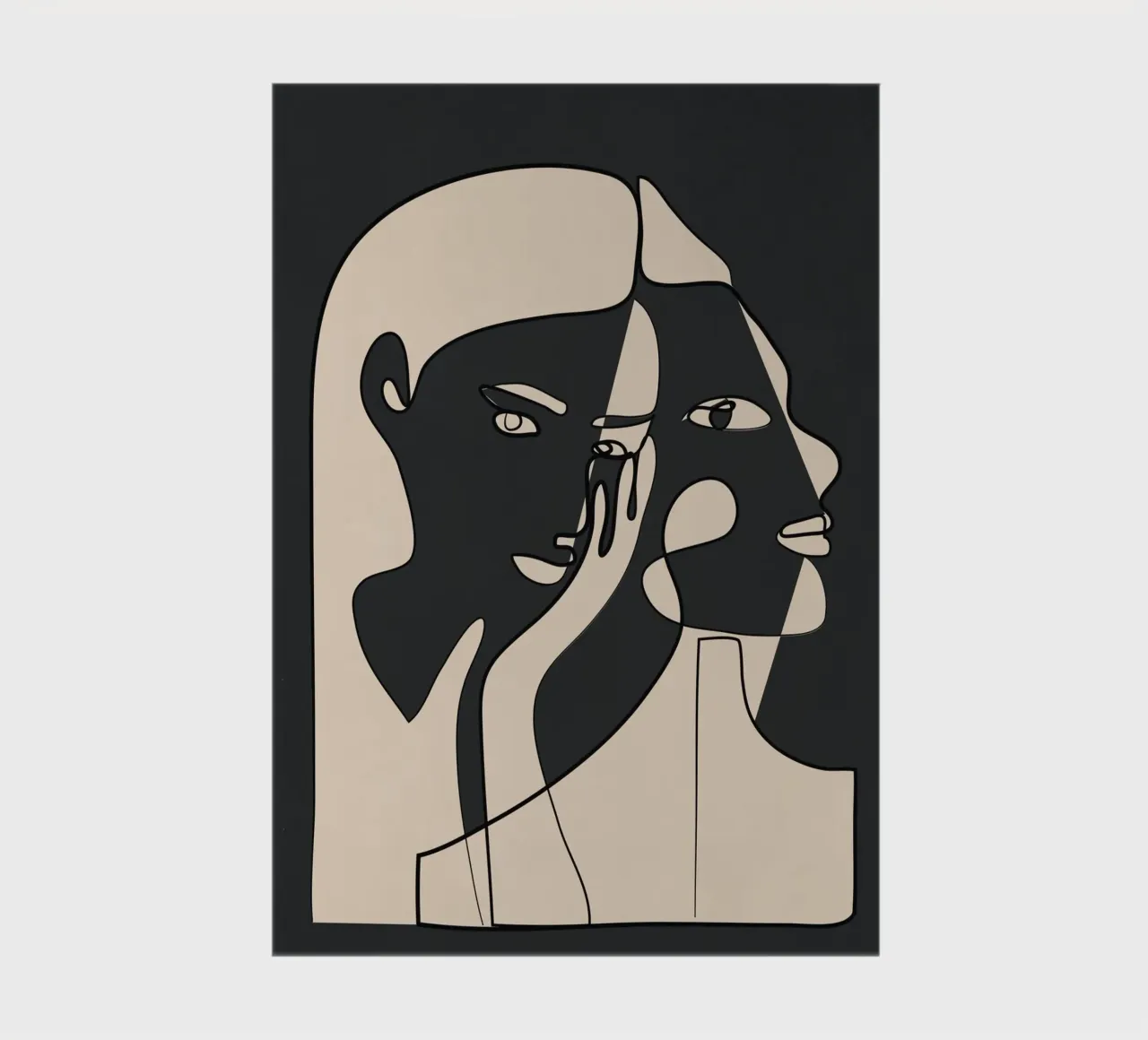Abstract Faces 14 notebook by Nadjaa