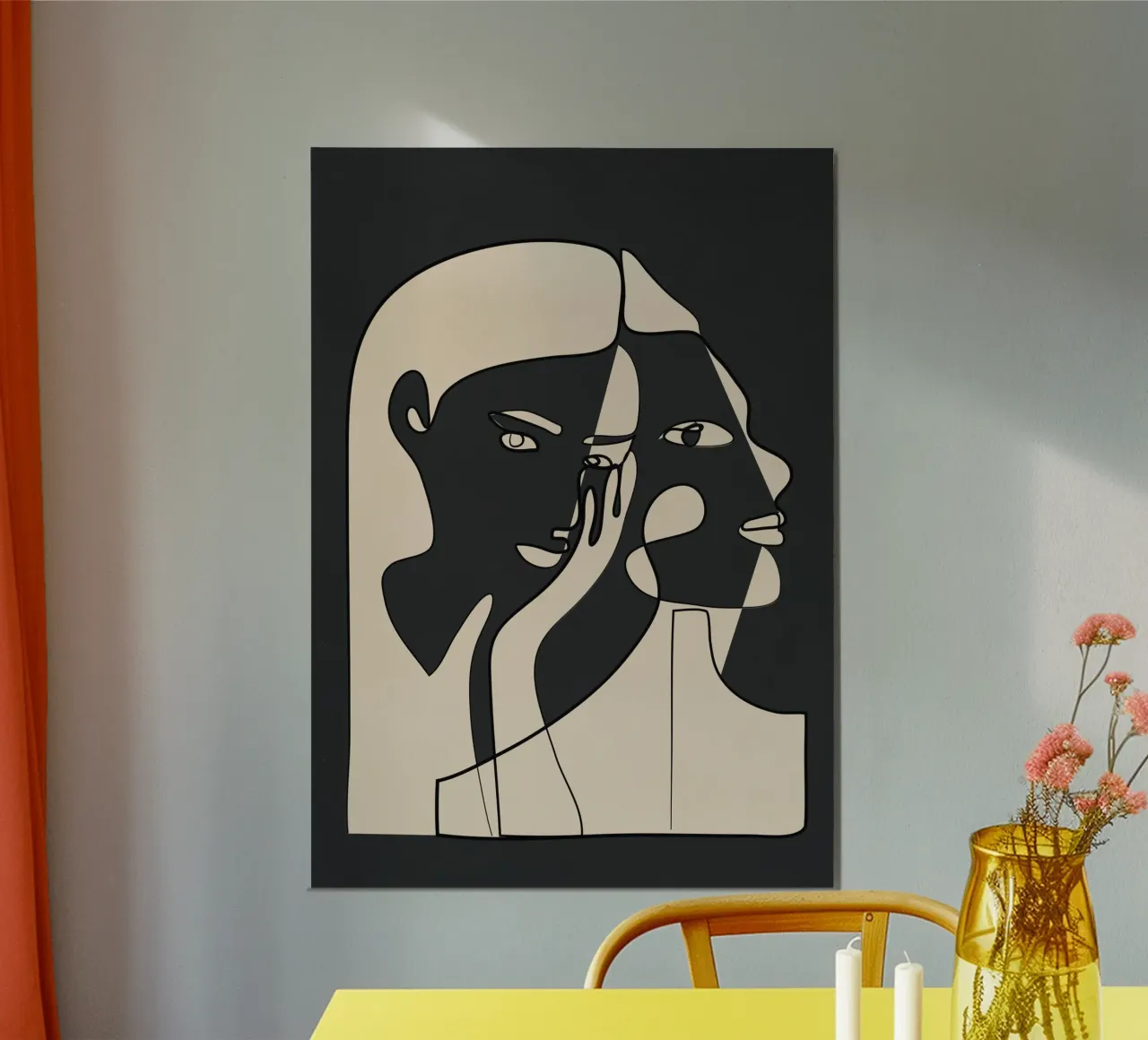 Abstract Faces 14 alluminio dibond da Nadjaa