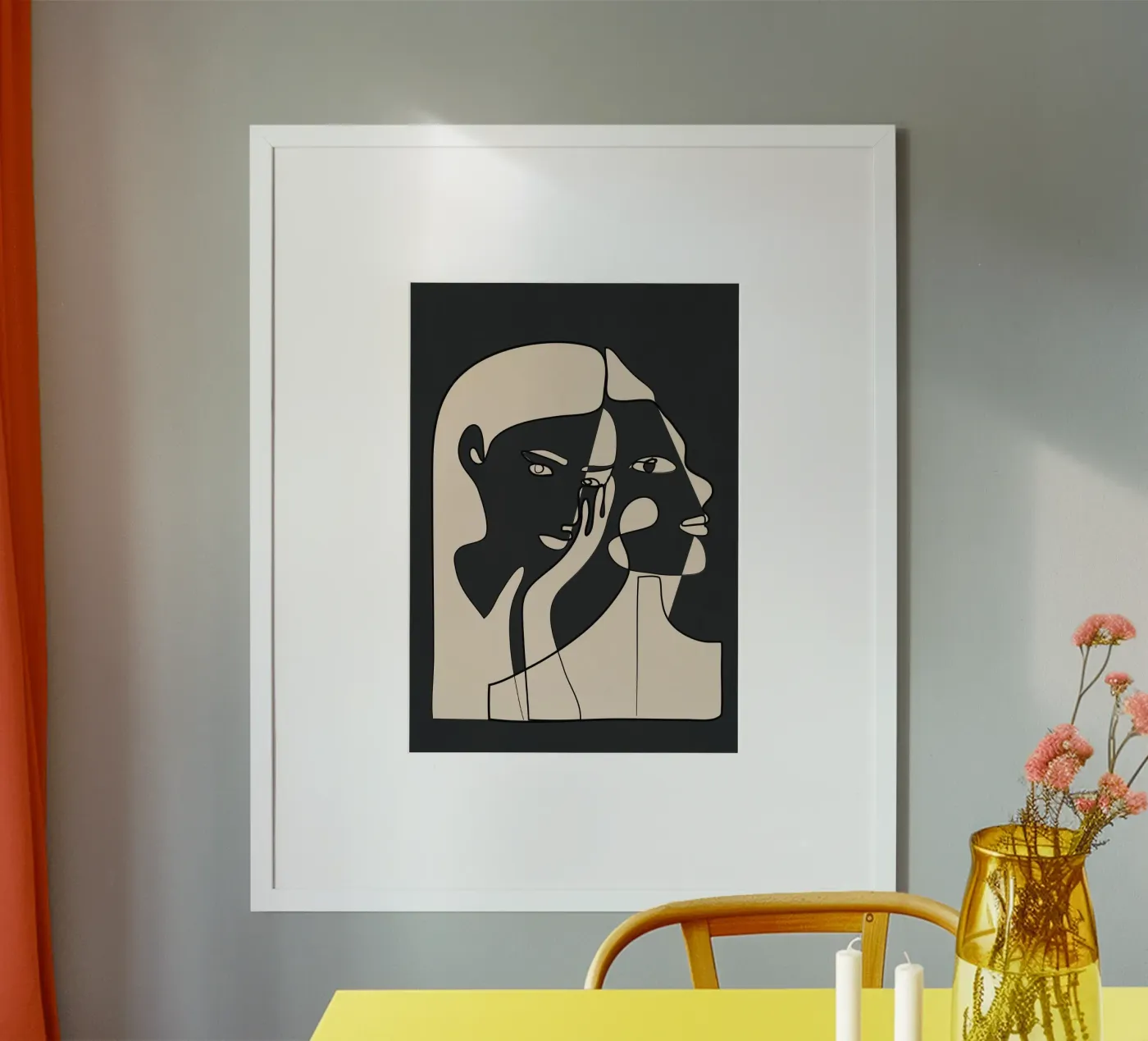 Abstract Faces 14 poster by Nadjaa