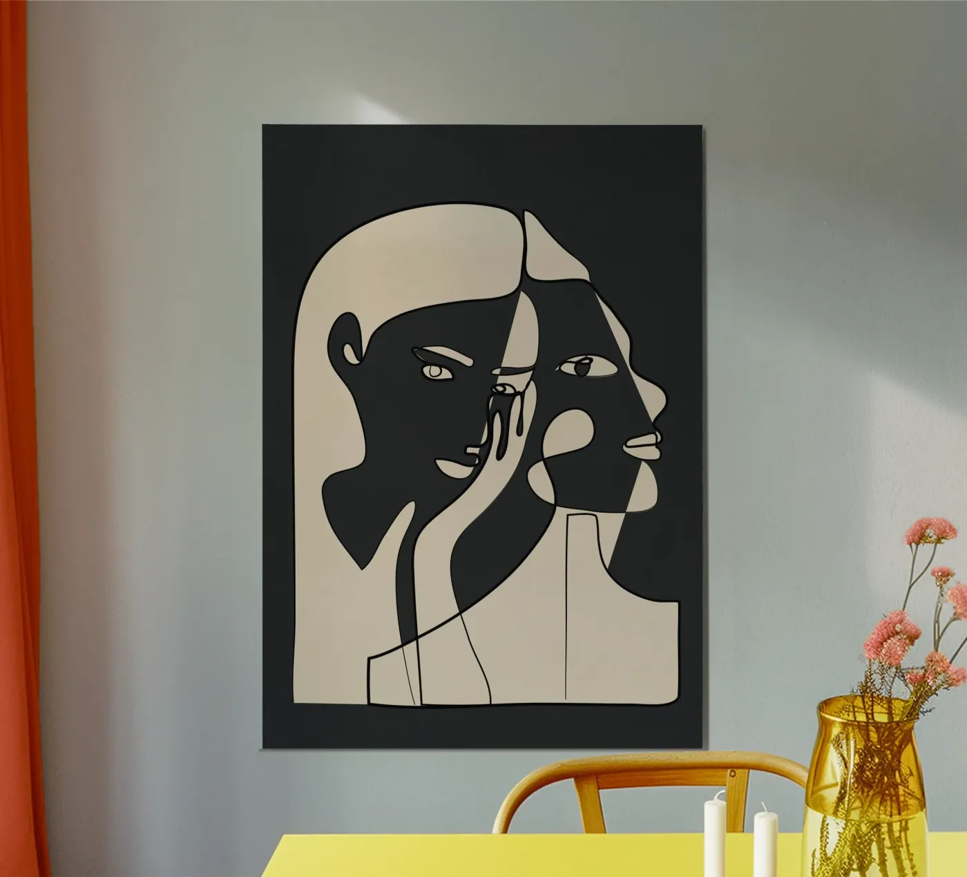 Abstract Faces 14 poster by Nadjaa