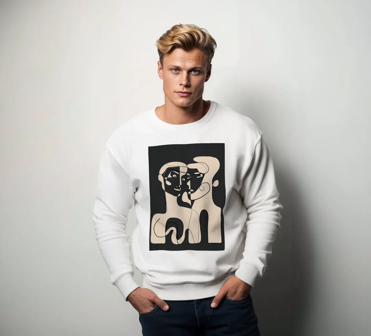 Abstract Faces 15 felpa da Nadjaa