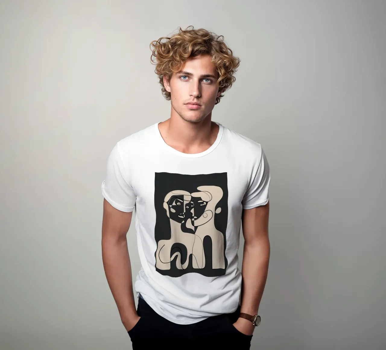 Abstract Faces 15 t-shirt da Nadjaa