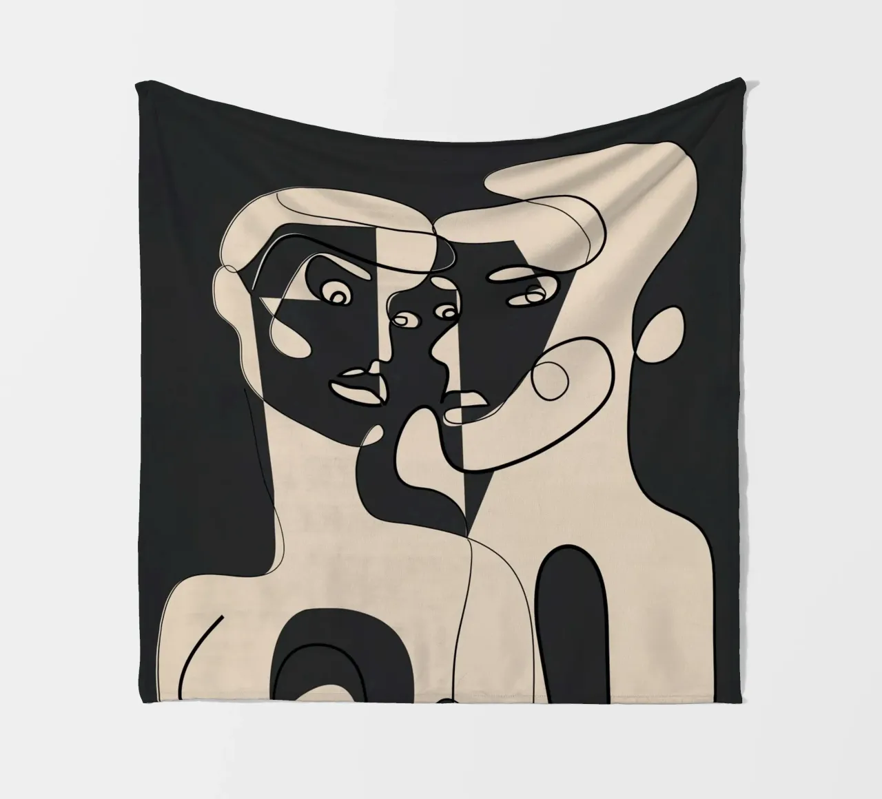 Abstract Faces 15 coperta in pile da Nadjaa