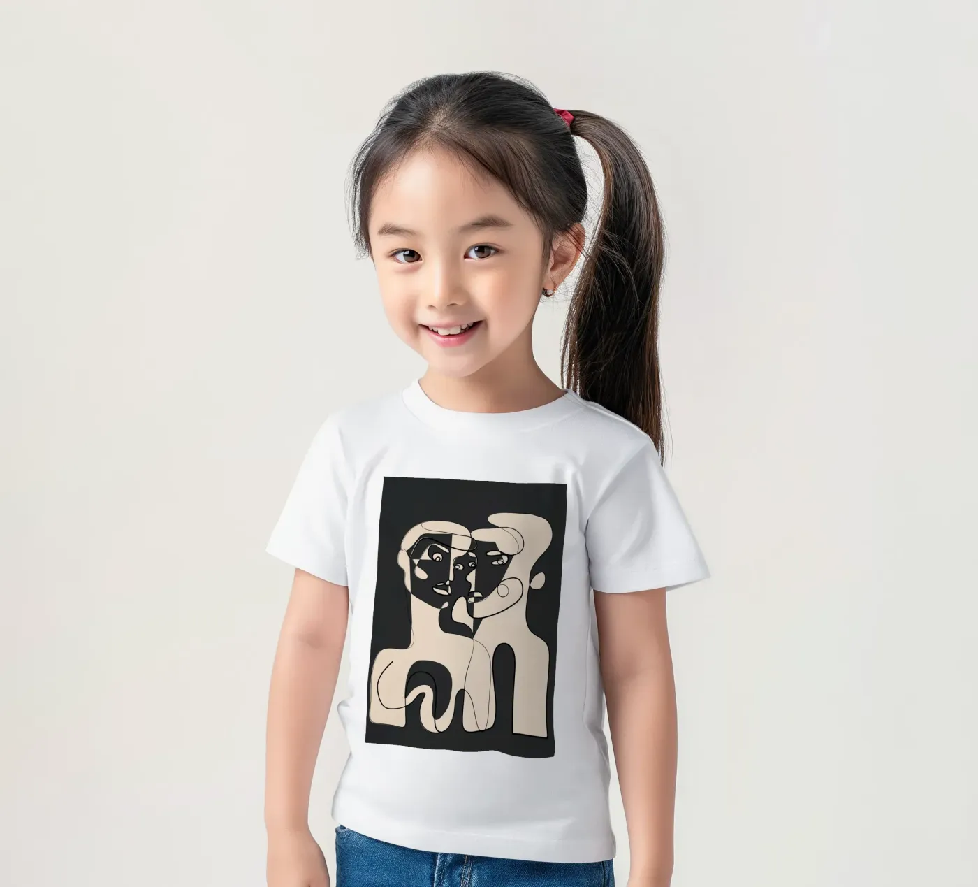 Abstract Faces 15 t-shirt bambini da Nadjaa