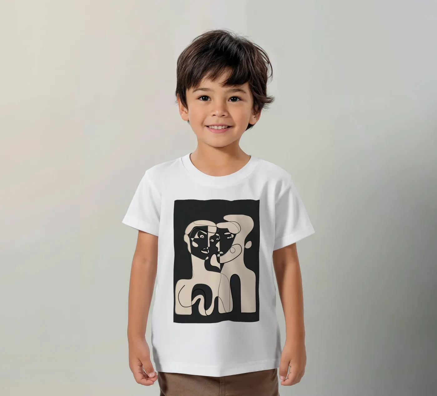 Abstract Faces 15 t-shirt bambini da Nadjaa