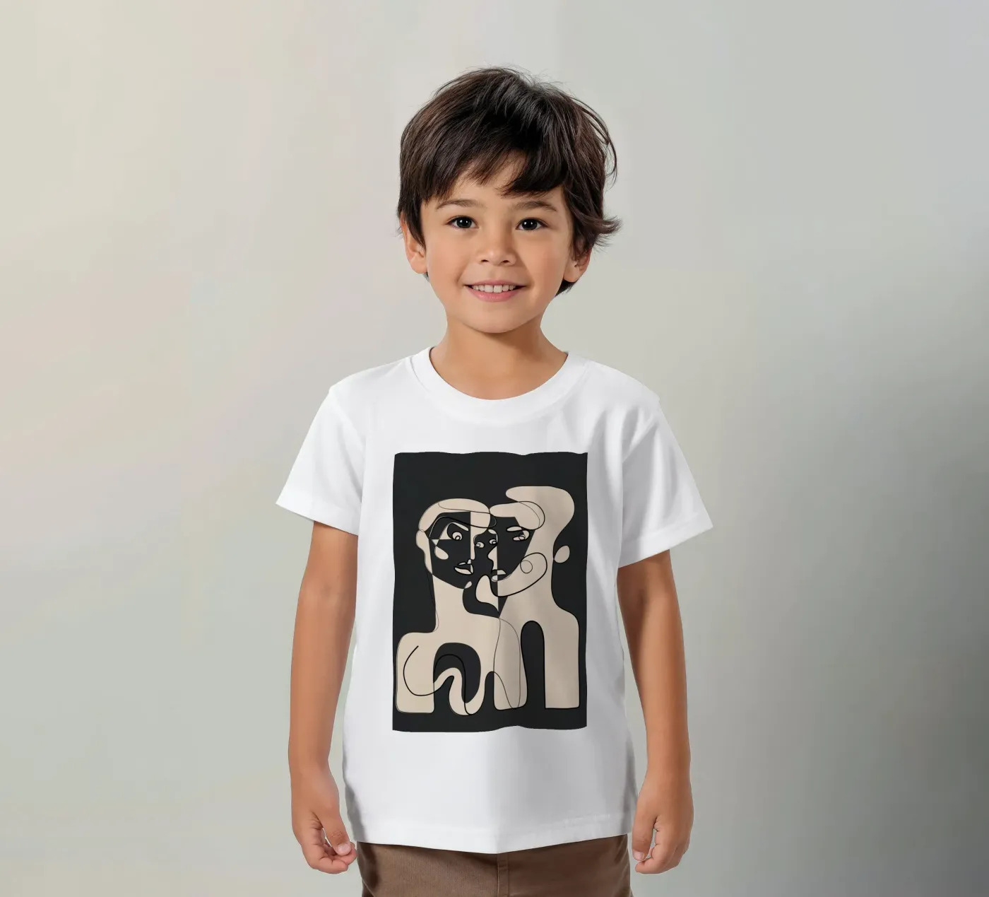 Abstract Faces 15 t-shirt bambini da Nadjaa