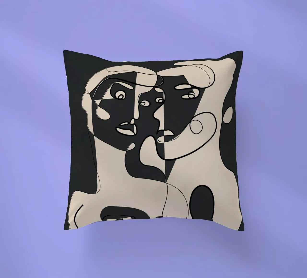 Abstract Faces 15 cuscino da Nadjaa