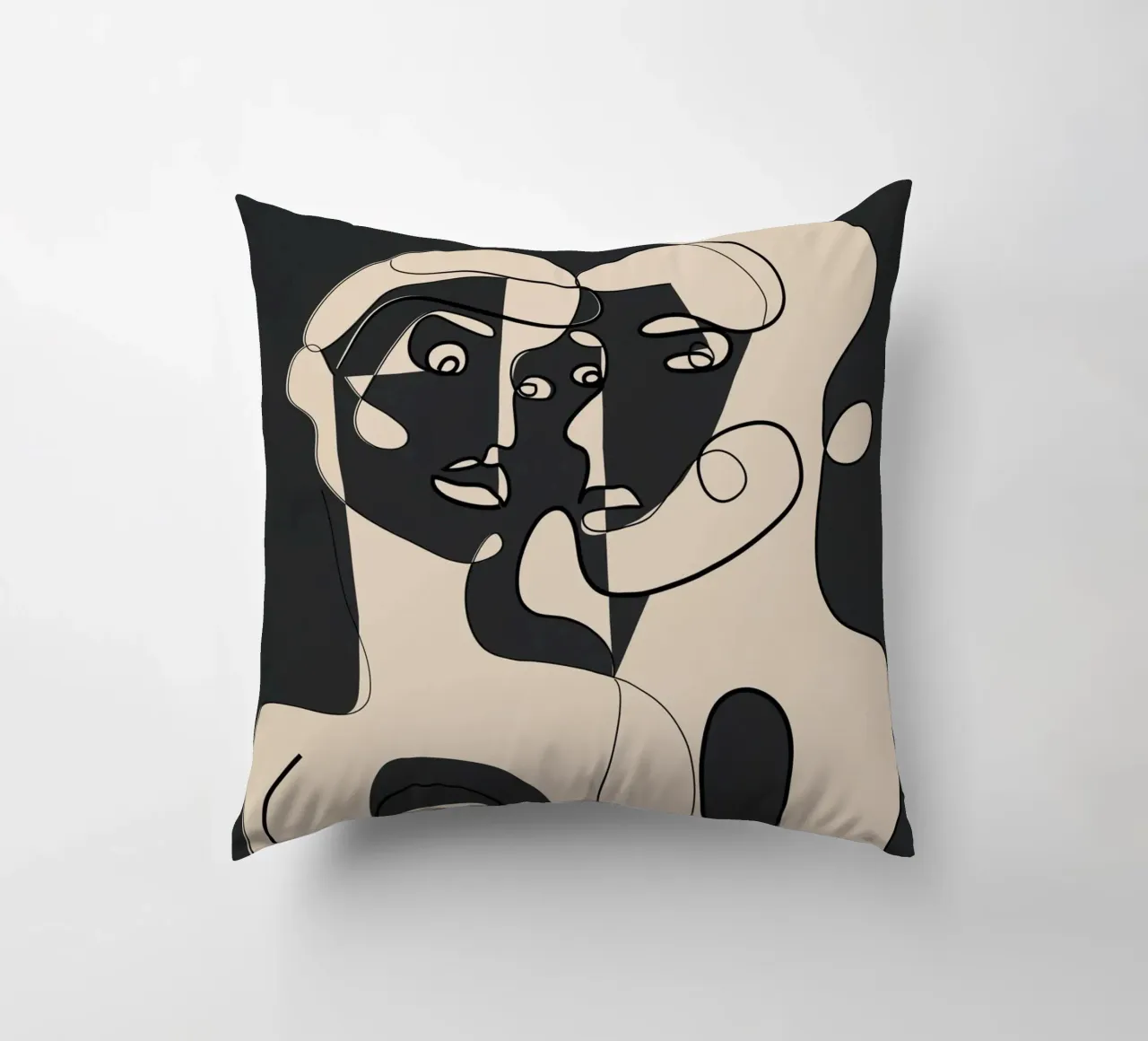 Abstract Faces 15 cuscino da Nadjaa