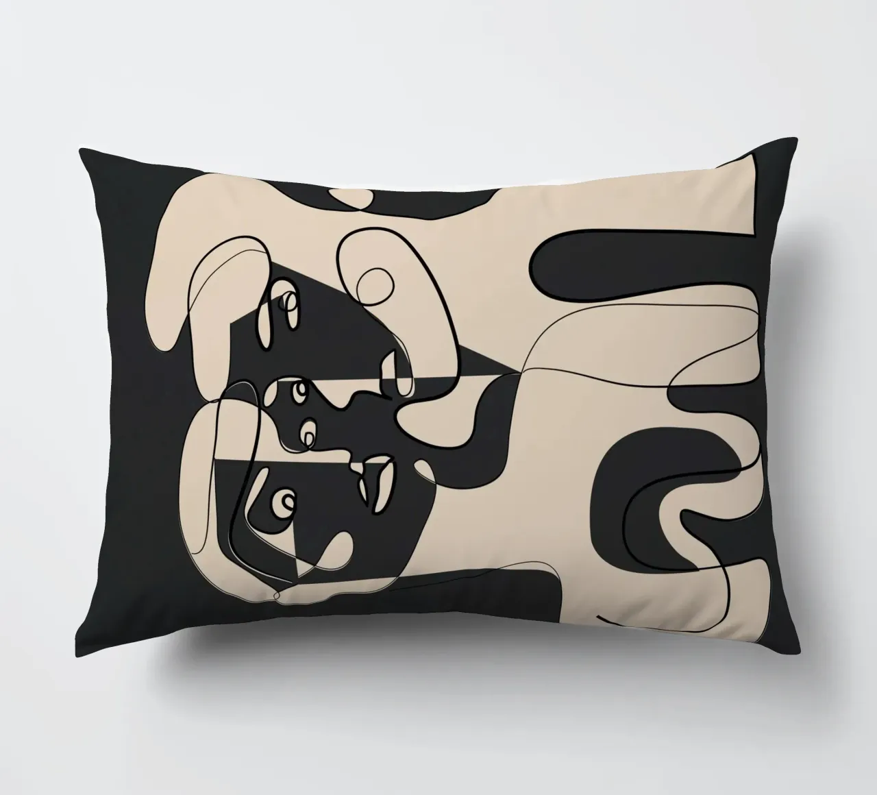 Abstract Faces 15 cuscino da Nadjaa