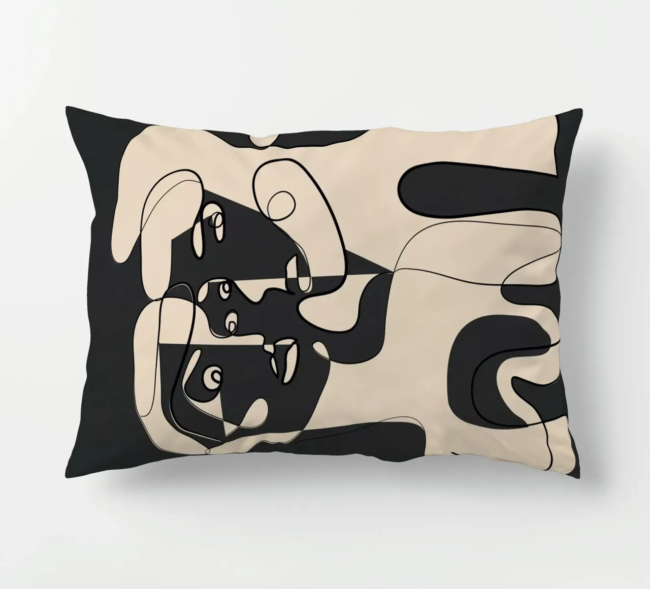 Abstract Faces 15 cuscino da Nadjaa