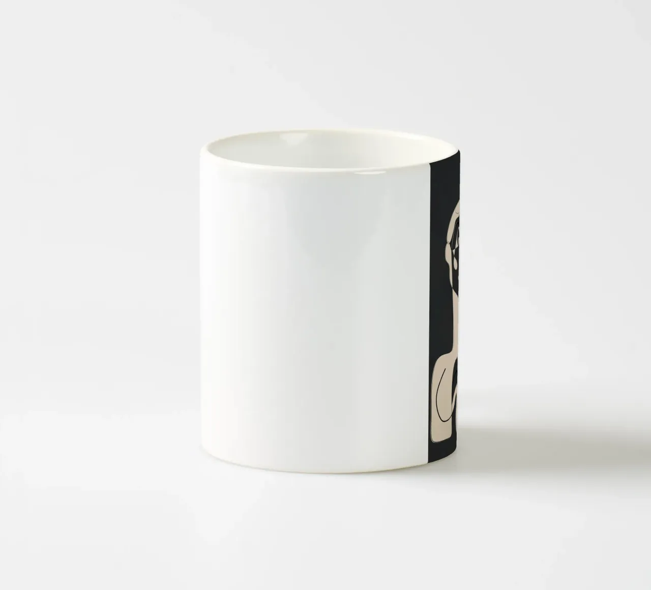 Abstract Faces 15 tazza in ceramica da Nadjaa