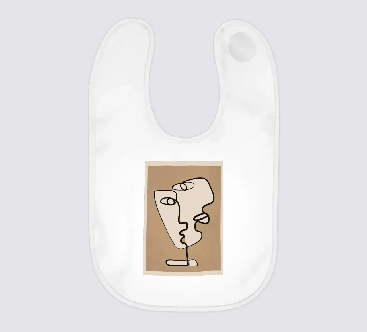 Interwoven Faces 2 Babylätzchen von Nadjaa