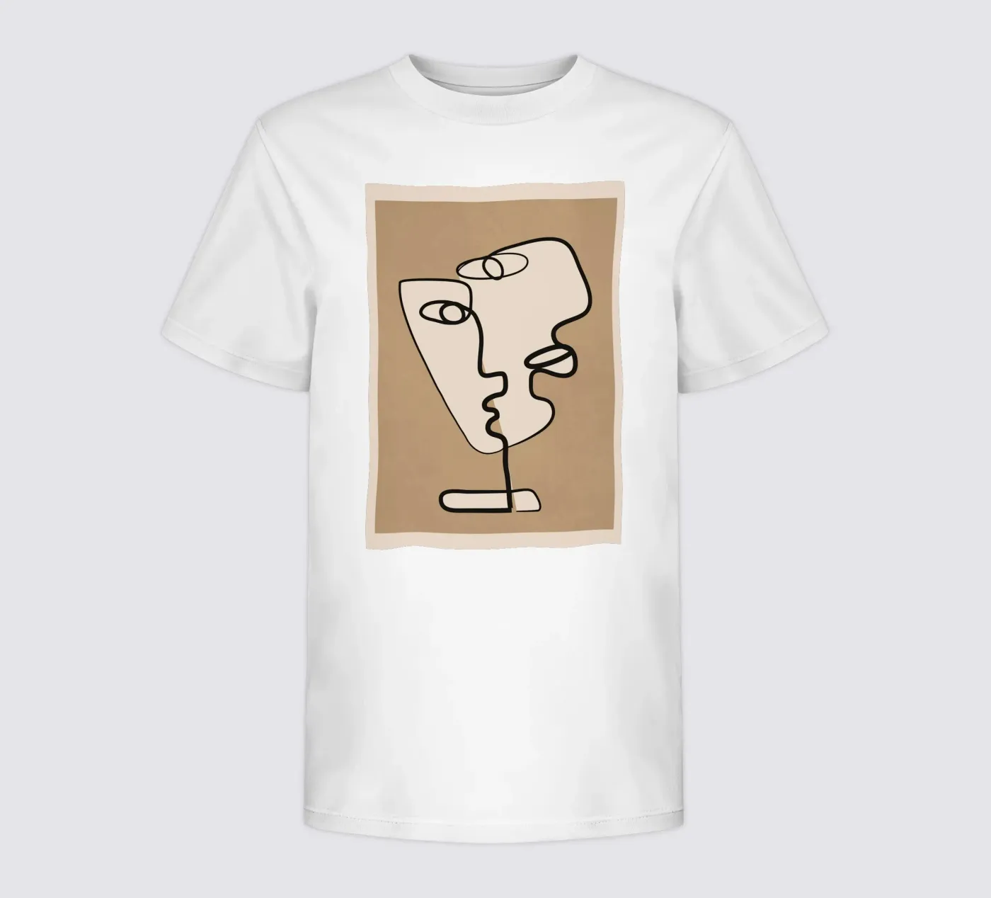 Interwoven Faces 2 kinder t-shirt van Nadjaa