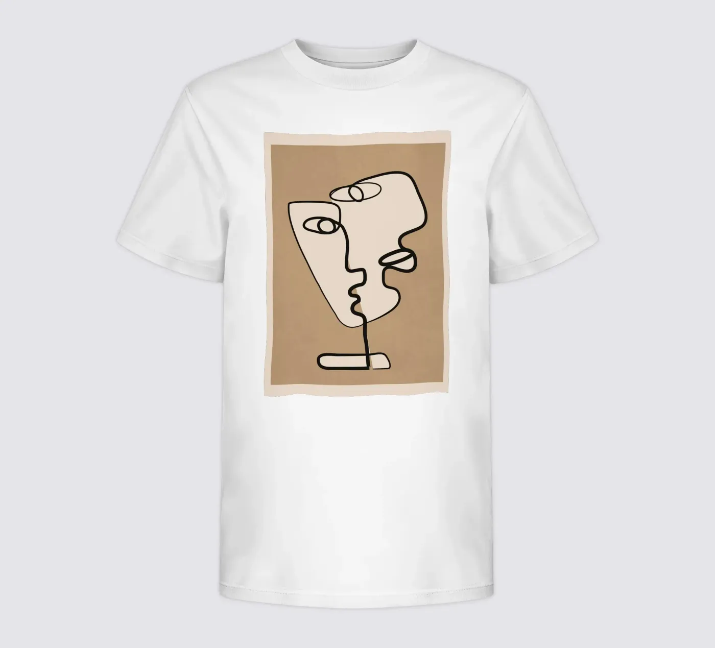 Interwoven Faces 2 kids t-shirt by Nadjaa