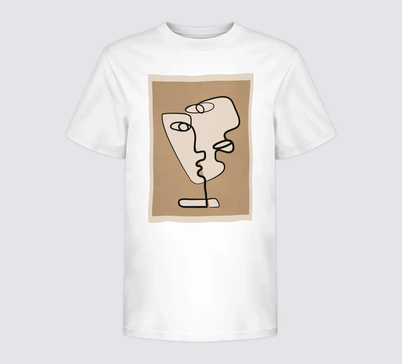 Interwoven Faces 2 t-shirt bambini da Nadjaa