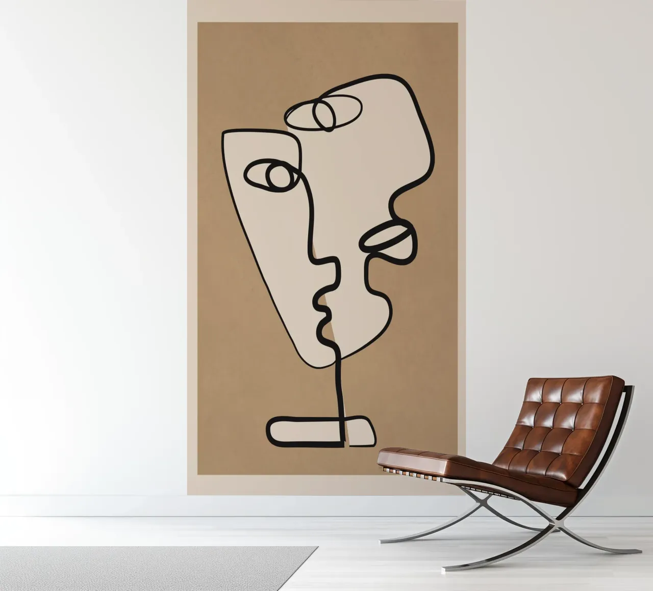 Interwoven Faces 2 Fototapete von Nadjaa