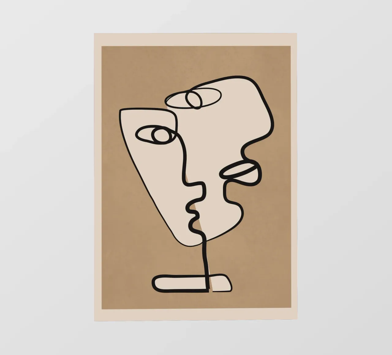 Interwoven Faces 2 Fototapete von Nadjaa