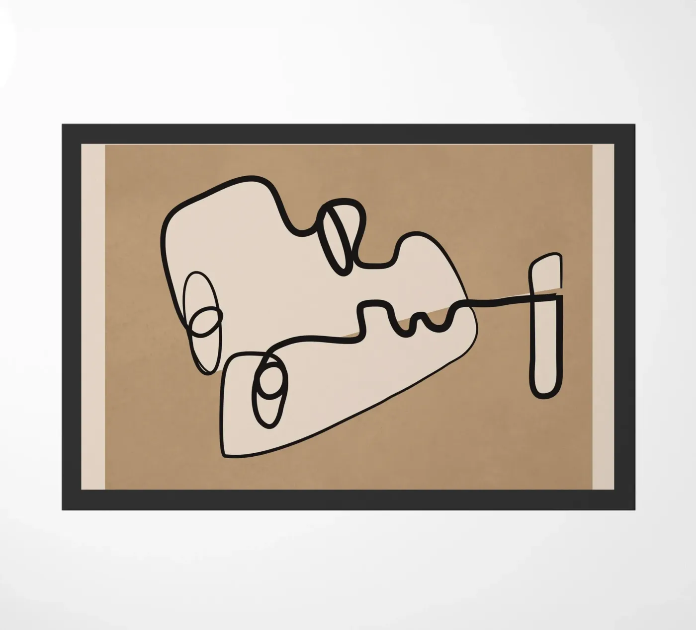 Interwoven Faces 2 paillasson de Nadjaa