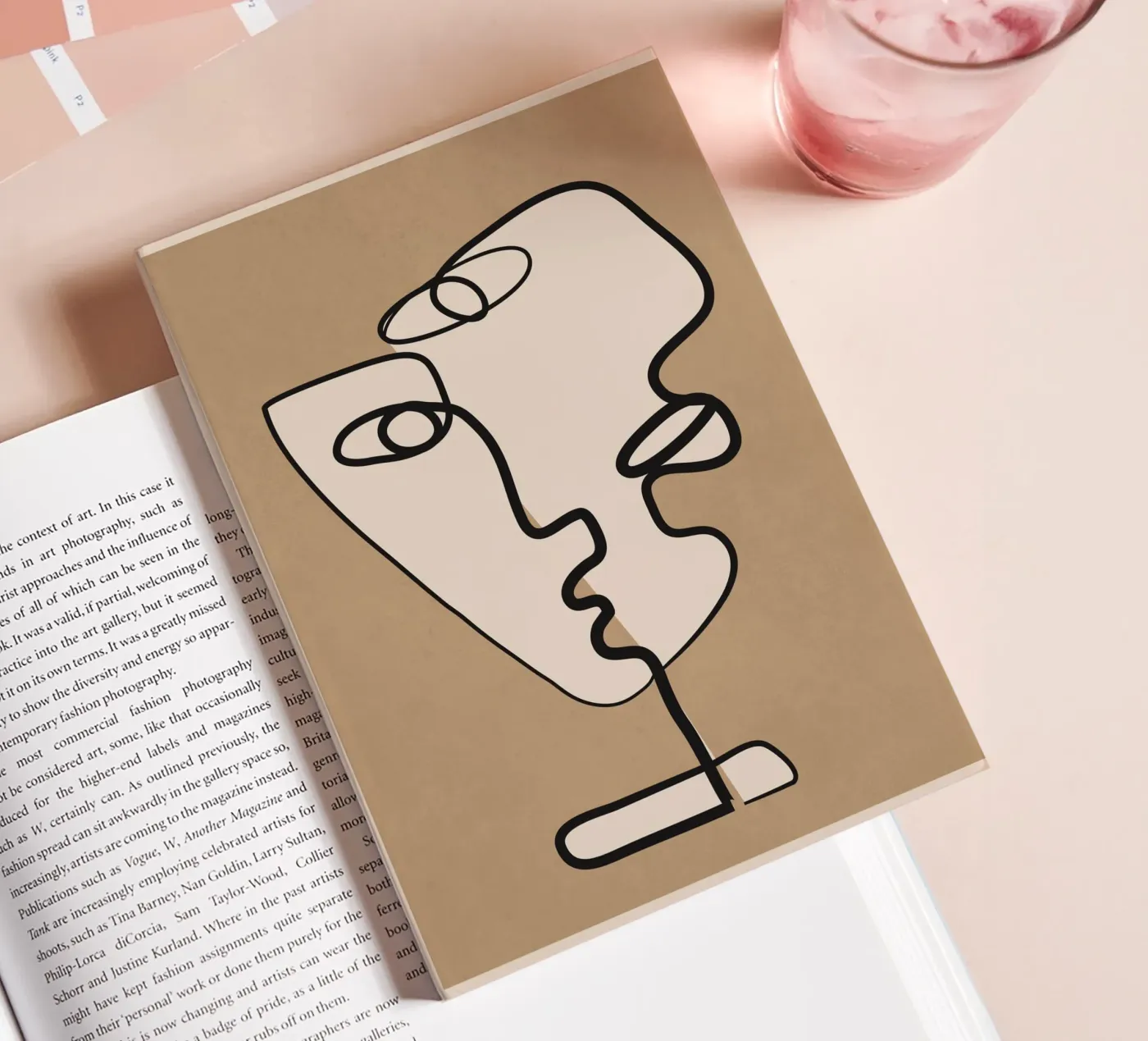 Interwoven Faces 2 notebook by Nadjaa