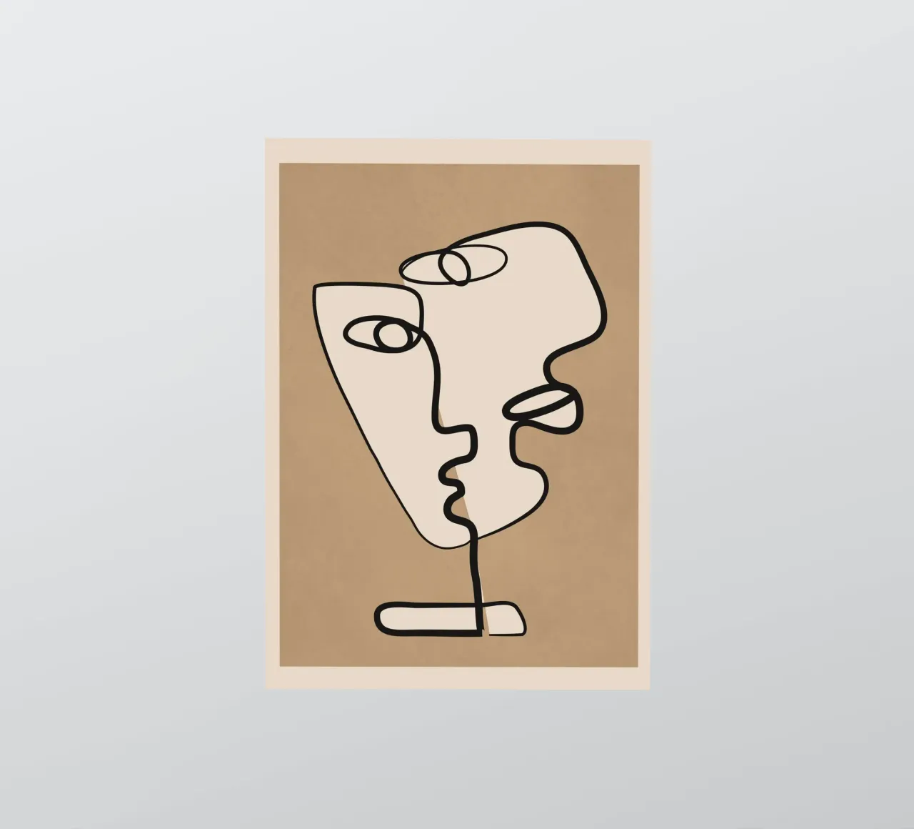 Interwoven Faces 2 autocollant de Nadjaa