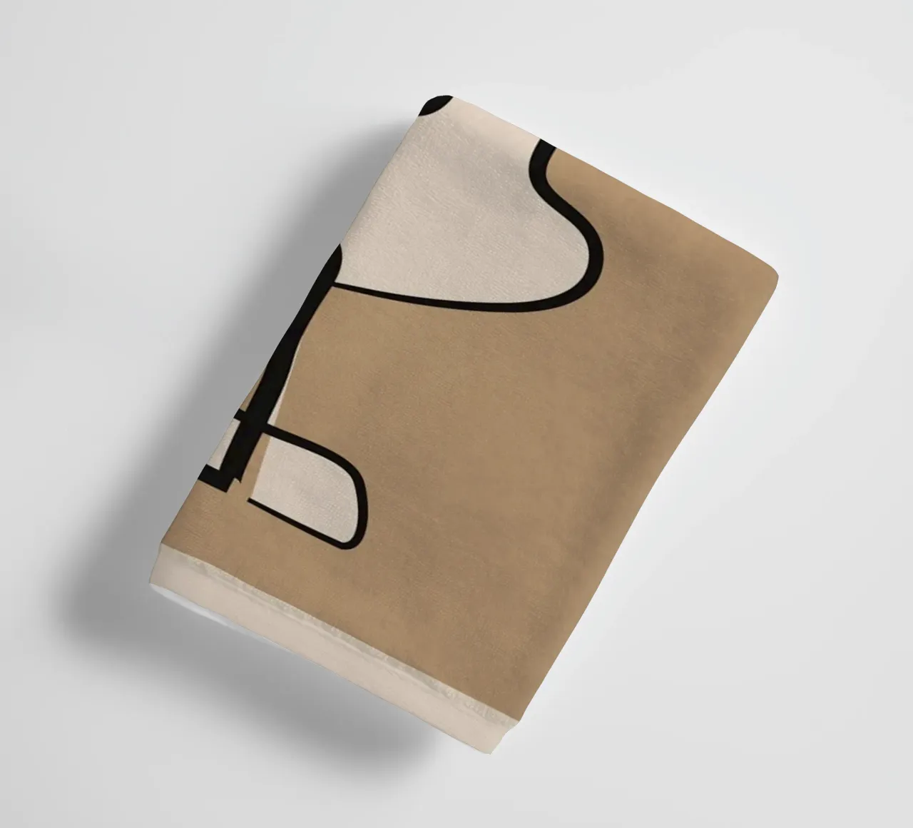 Interwoven Faces 2 towel by Nadjaa